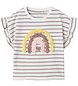 Name It T-shirt - NmfJadey - Bright White/Purple Dove