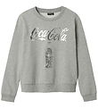 LMTD Sweatshirt - NlfSusi CocaCola - Grey Melange