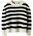 Name It Bluse - Strik - NkfDitte - Buttercream/Black