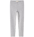 MarMar Leggings - Rib - Modal - Light Grey Melange