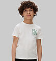 Calvin Klein T-shirt - Chest Surf Graphic - Bright White