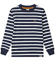 Mads Nørgaard Bluse - Carlito - White/Parisian Night