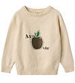 Fliink Bluse - Strik - Alon Apple - Sandshell