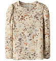 Name It Bluse - Rib - NmfNiara - Oatmeal/Woodrose