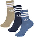 adidas Originals Strømper - 3-pak - 3S Crew - Ashblu/Nindig/Card