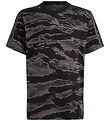 adidas Performance T-shirt - J Camo - Black/Grefiv