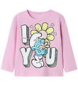 Name It Bluse - NmfFrida - Smurfs - Pink Frosting