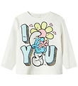 Name It Bluse - NmfFrida - Smurfs - Cloud Dancer
