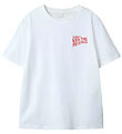 Name It T-shirt - NkmDuster - Bright White/Burger