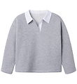 Name It Polobluse - NkfBetsy - Gråmeleret