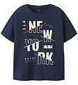 Name It T-shirt - NkmKingston - Mood Indigo