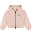 Calvin Klein Cardigan - Terry Zip Up - Spanish Villa Pink