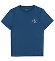 Calvin Klein T-shirt - Chest Monogram - Blue Jean