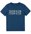 Calvin Klein T-shirt - Seasonal Logo - Blue Jean