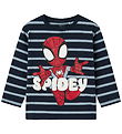 Name It Bluse - NmmJosue - Spiderman - Navy Blazer/Dusty Blue