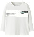Name It Bluse - NmmVagno - Bright White/Croco lines