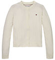 Tommy Hilfiger Cardigan - Strik - Mini Cable - Ivory Petal