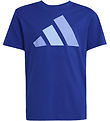 adidas Performance T-shirt - J BL - Royblu/Blufus/Globlu