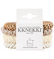 Kknekki Hårelastikker - 4-pak - Brun/Beige/hvid