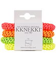 Kknekki Hårelastikker - 4-pak - Pink/Orange/Grøn/Gul