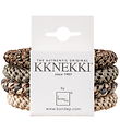 Kknekki Hårelastikker - 4-pak - Brun/Beige