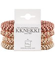 Kknekki Hårelastikker - 4-pak - Pink/Beige