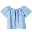 Name It T-shirt - NkfDemman - Provence/Hvid Og Grå