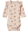 Lil' Atelier Body l/æ - Rib - NbfGavo - Silver Peony/Bow
