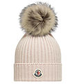 Moncler Hue - Strik - Uld - Light Grey m. Kvast