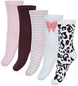 Name It Strømper - NkfVilde - 5-pak - Bright White/Hearts