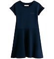 Tommy Hilfiger Kjole - Spacer Interlock - Dark Night Navy