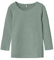 Name It Bluse - Noos - Rib - Nmfkab - Slate Gray
