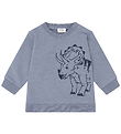 Hust and Claire Bluse - Sofus Triceratops - Blue Flint