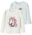 Name It Bluset - NmfKrulle - 2-pak - Country Air/Cloud Dancer