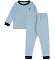 Petit Bateau Nattøj - 2-Delt - Adriatic/Marshmallow