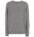 Emporio Armani Bluse - Strik - Uld - Light Grey Melange
