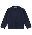 Emporio Armani Cardigan - Bomuld/Uld - Navy