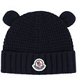Moncler Hue - Uld - Strik m. Ører - Navy