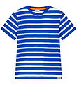 Mads Nørgaard T-shirt - Stripe Thorlino - Surf The Web/White