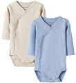 Name It Slå-om Bodyer l/æ - Noos - NbnBody - 2-pak - Chambray Bl