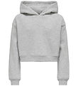 Kids Only Hættetrøje - KogSweat - Light Grey Melange