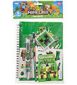 Minecraft Skrivesæt m. Multi Color Pen
