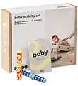 MODU Baby Motoriksæt - 10 Dele - Sand Grey/Honey Yellow