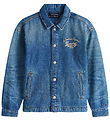 Tommy Hilfiger Denimjakke - EMB Shacket - Islandblue
