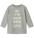 Name It Bluse - NbfLaba - Grey Melange