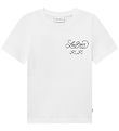 Les Deux T-shirt - Orchard - Hvid m. Print