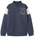 Name It Bluse - NkmDenno - Half Zip - Ombre Blue