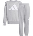 adidas Performance Sweatsæt - J BL Jog - Mgreyh/White