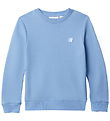 Calvin Klein Sweatshirt - Mono Mini Badge - Faded Denimblue