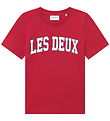 Les Deux T-shirt - Aidan - Scarlet Saga Red m. Logo